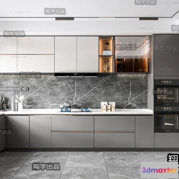 1366664 - Kitchen 3D Interior Scene - 3D Models - 193 3D Max