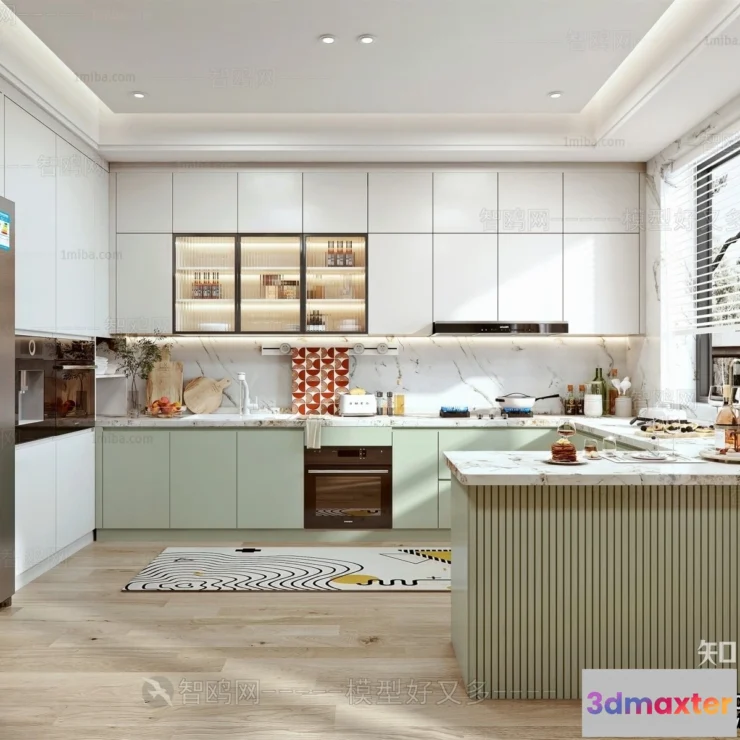 1366688 - Kitchen - Modern Style Interior 3D Scenes - 222 3D Max