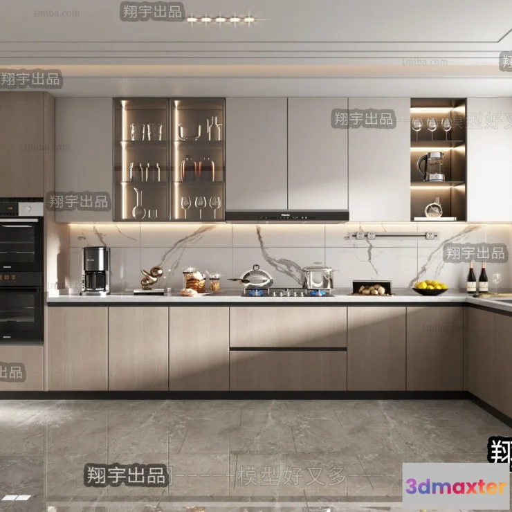 1366732 - Kitchen 3D Interior Scene - 3D Models - 194 3D Max