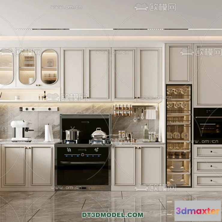 1366757 - Kitchen - France Style - Interior 3D Scene - 006 3D Max
