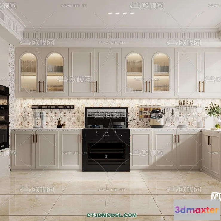 1366901 - Kitchen - France Style - Interior 3D Scene - 008 3D Max