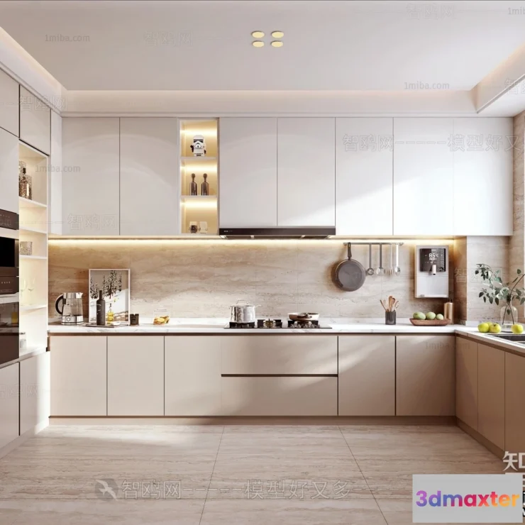 1366913 - Kitchen - Modern Style Interior 3D Scenes - 225 3D Max