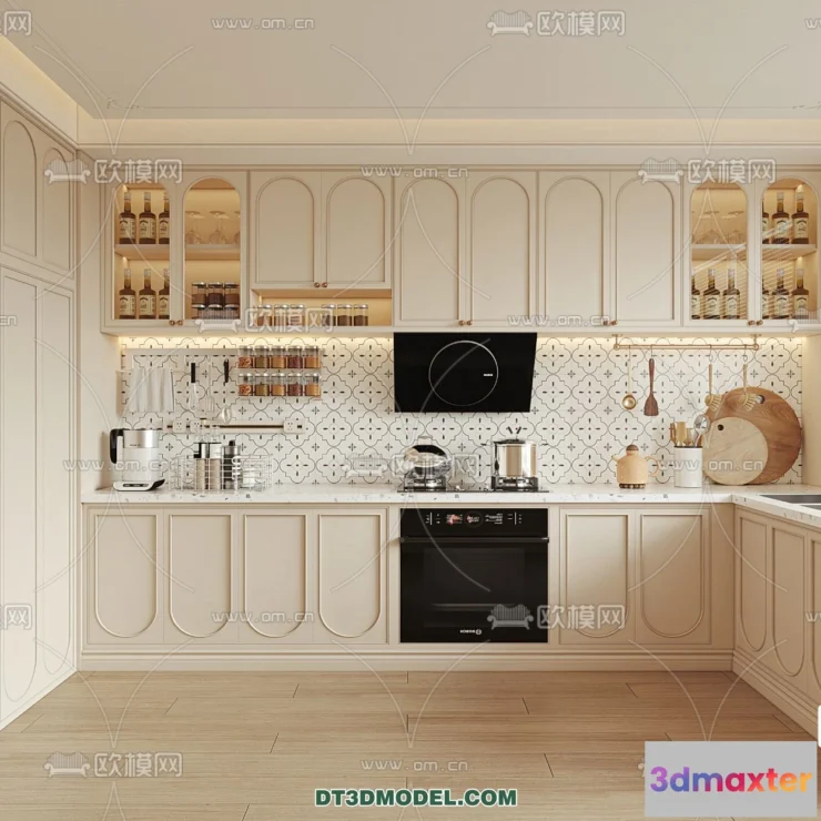 1367166 - Kitchen - France Style - Interior 3D Scene - 012 3D Max