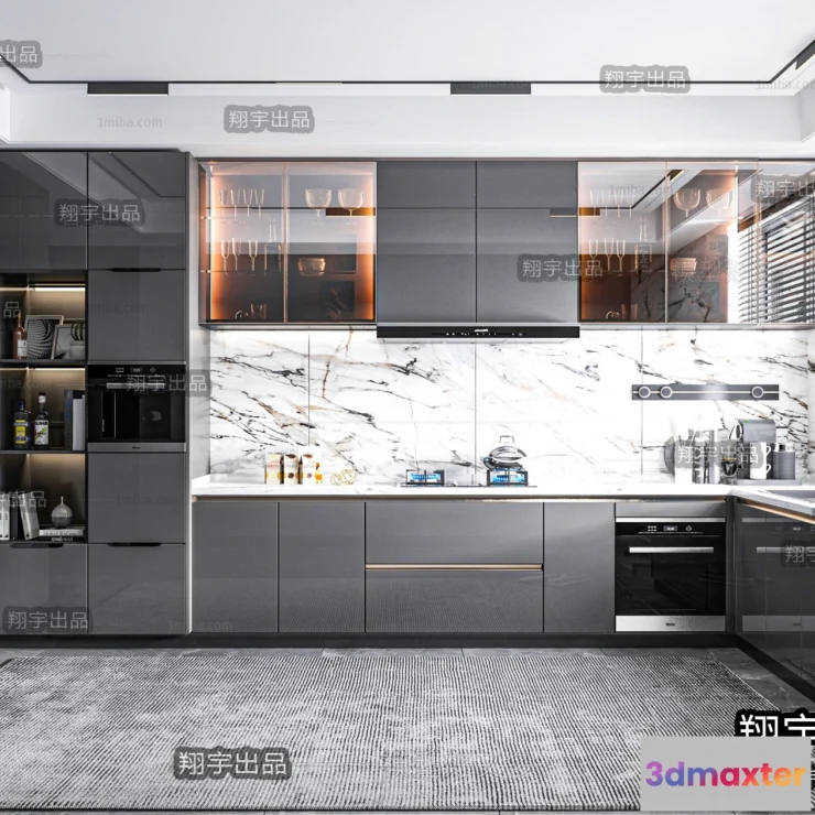 1367224 - Kitchen 3D Interior Scene - 3D Models - 201 3D Max