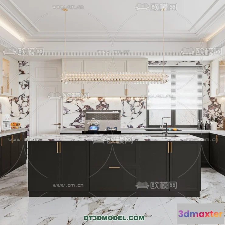 1367238 - Kitchen - France Style - Interior 3D Scene - 013 3D Max