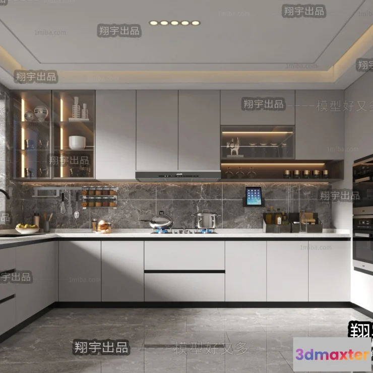 1367303 - Kitchen 3D Interior Scene - 3D Models - 202 3D Max