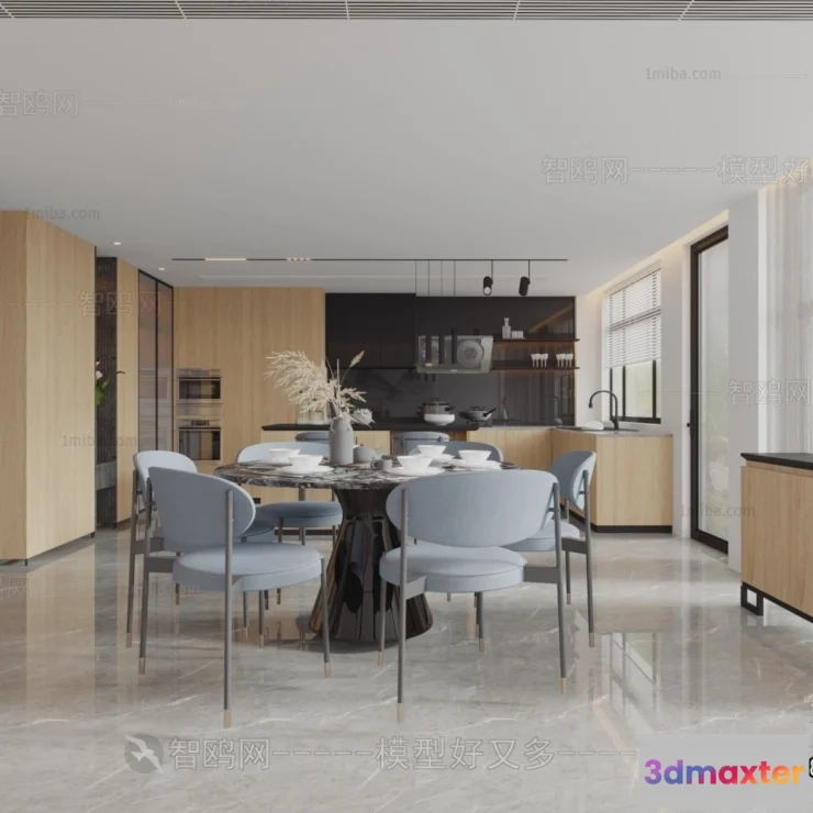 1367335 - Kitchen - Modern Style Interior 3D Scenes - 231 3D Max