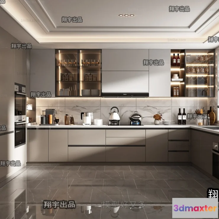 1367382 - Kitchen 3D Interior Scene - 3D Models - 203 3D Max