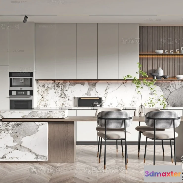 1367399 - Kitchen - Modern Style Interior 3D Scenes - 232 3D Max