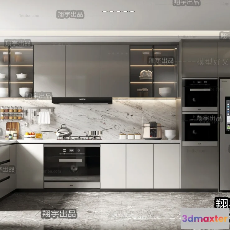 1367433 - Kitchen 3D Interior Scene - 3D Models - 204 3D Max