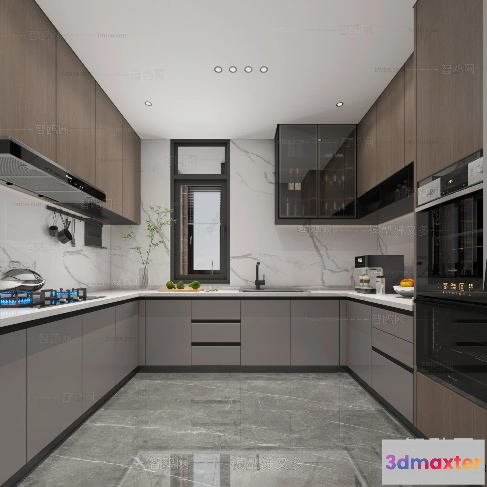 1367597 - Kitchen - Modern Style Interior 3D Scenes - 235 3D Max