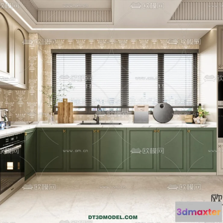 1367620 - Kitchen - France Style - Interior 3D Scene - 019 3D Max