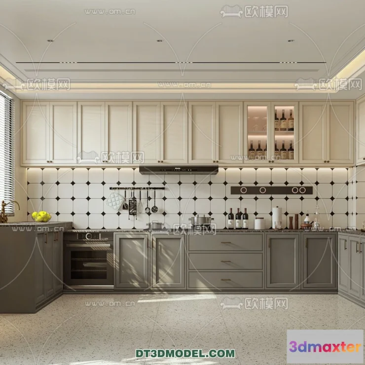 1367837 - Kitchen - France Style - Interior 3D Scene - 022 3D Max