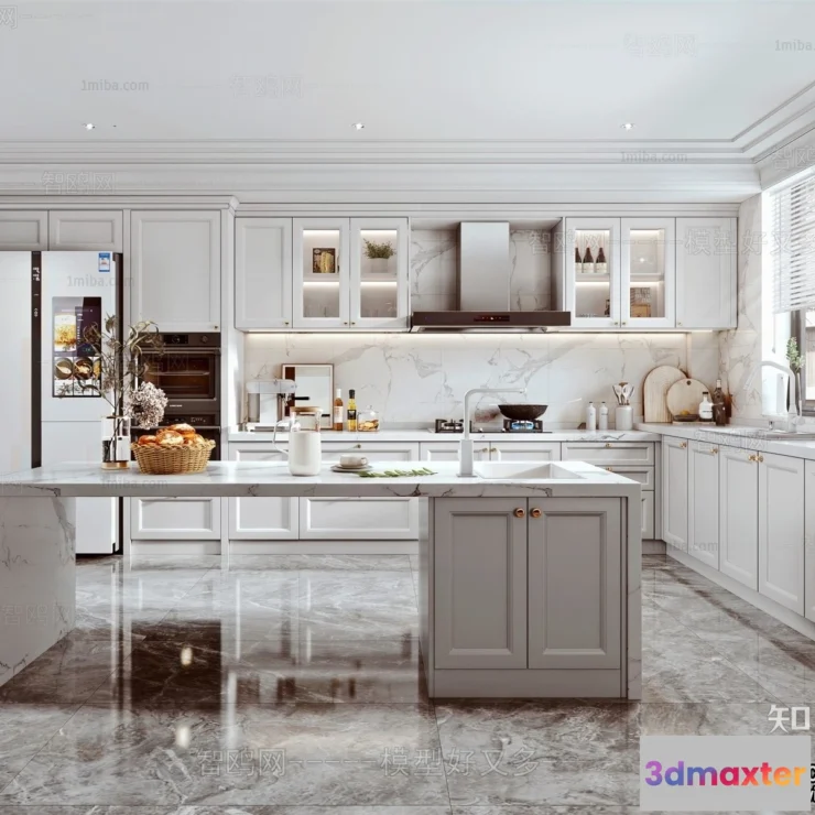1367944 - Kitchen - Modern Style Interior 3D Scenes - 240 3D Max