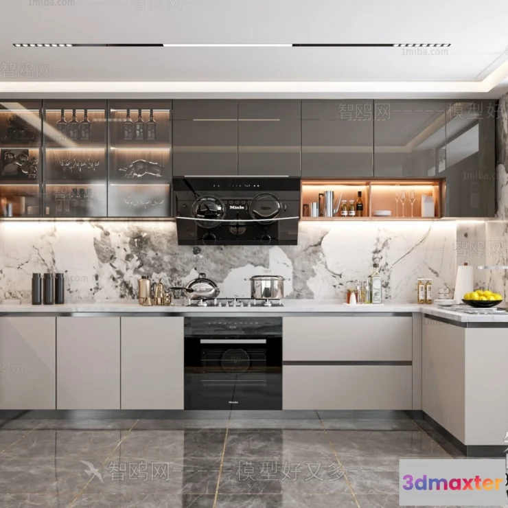 1368144 - Kitchen - Modern Style Interior 3D Scenes - 243 3D Max