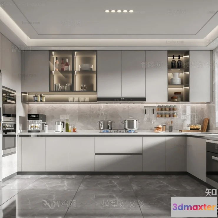 1368216 - Kitchen - Modern Style Interior 3D Scenes - 244 3D Max