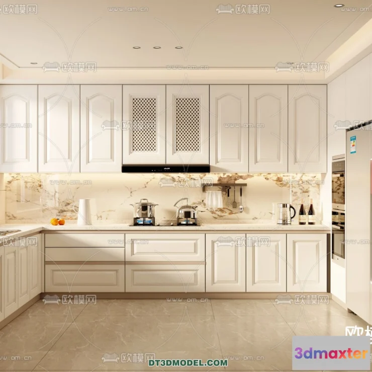 1368241 - Kitchen - France Style - Interior 3D Scene - 028 3D Max