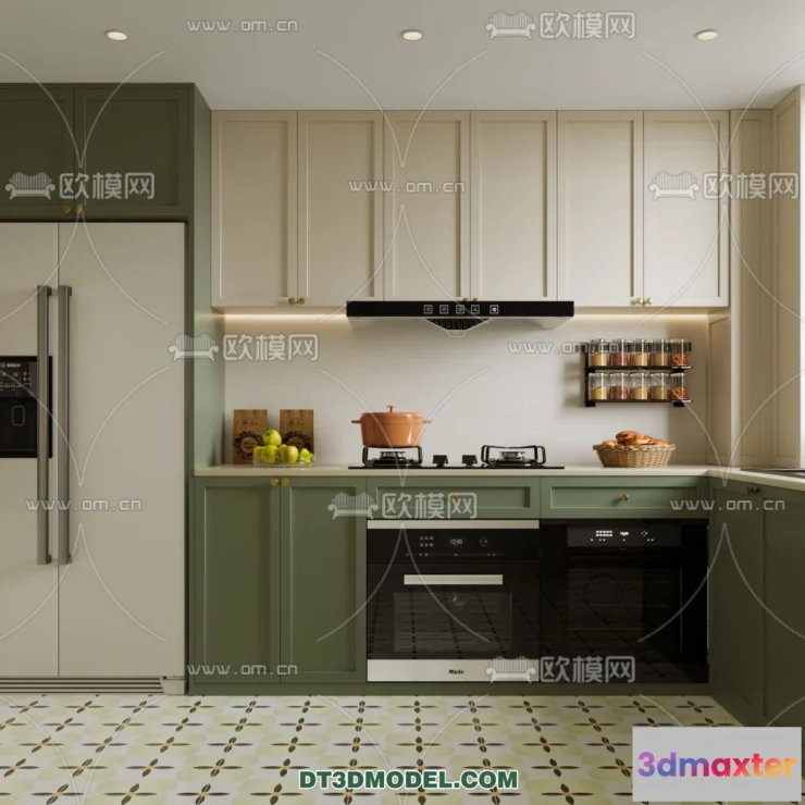 1368520 - Kitchen - France Style - Interior 3D Scene - 032 3D Max