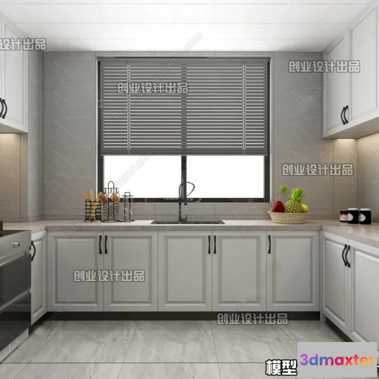 1368567 - Kitchen 3D Interior Scene - 3D Models - 220 3D Max