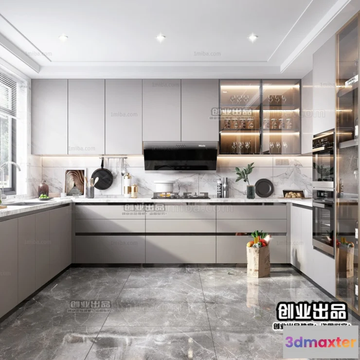 1368708 - Kitchen 3D Interior Scene - 3D Models - 222 3D Max