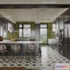 1368843 - Kitchen - France Style - Interior 3D Scene - 037 3D Max
