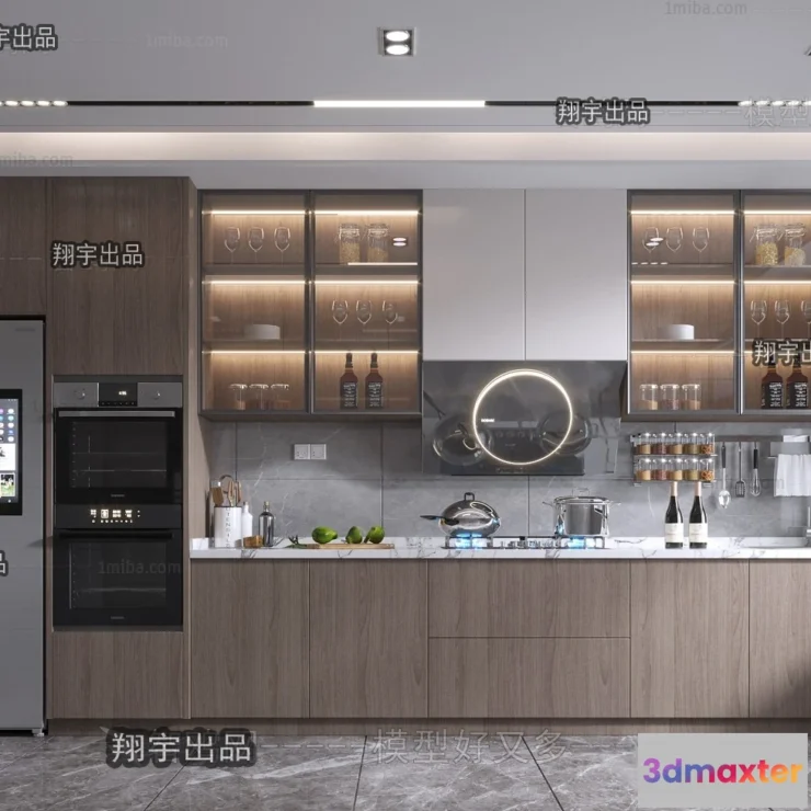 1368889 - Kitchen 3D Interior Scene - 3D Models - 225 3D Max