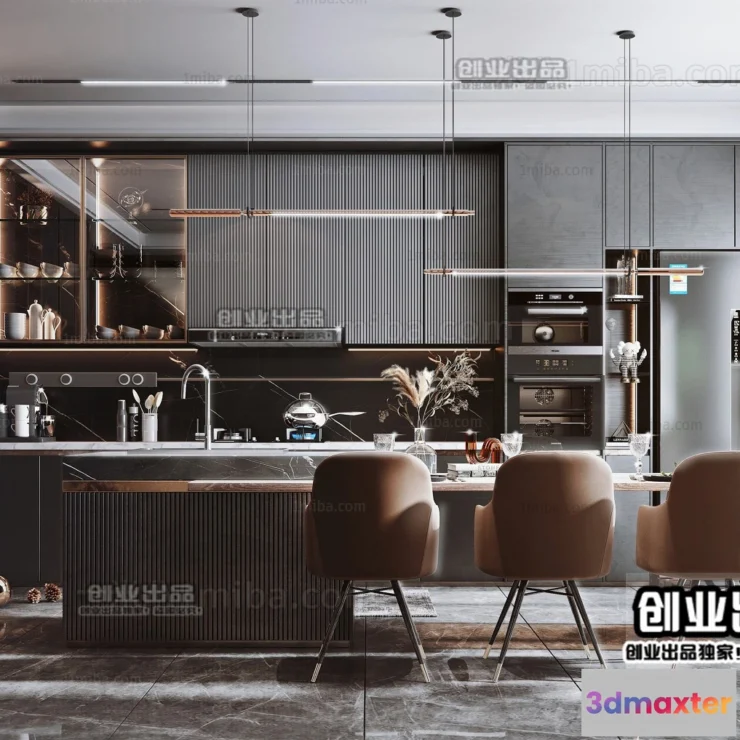 1368970 - Kitchen 3D Interior Scene - 3D Models - 226 3D Max