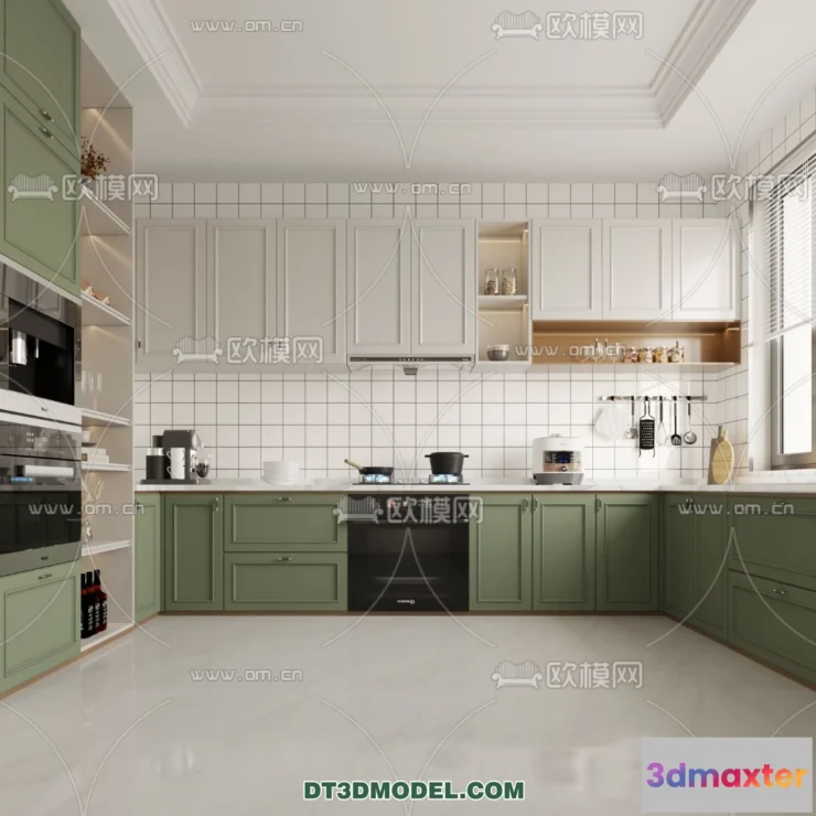 1369101 - Kitchen - France Style - Interior 3D Scene - 041 3D Max