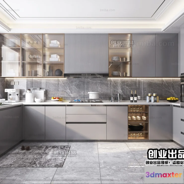 1369311 - Kitchen 3D Interior Scene - 3D Models - 231 3D Max