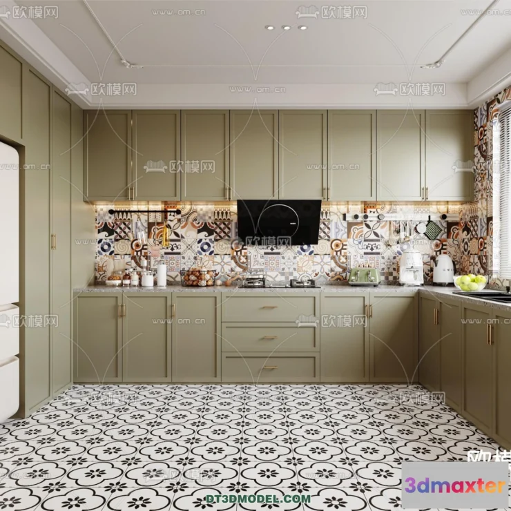 1369463 - Kitchen - France Style - Interior 3D Scene - 046 3D Max
