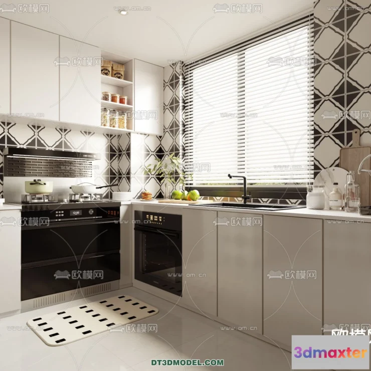 1369649 - Kitchen - France Style - Interior 3D Scene - 049 3D Max