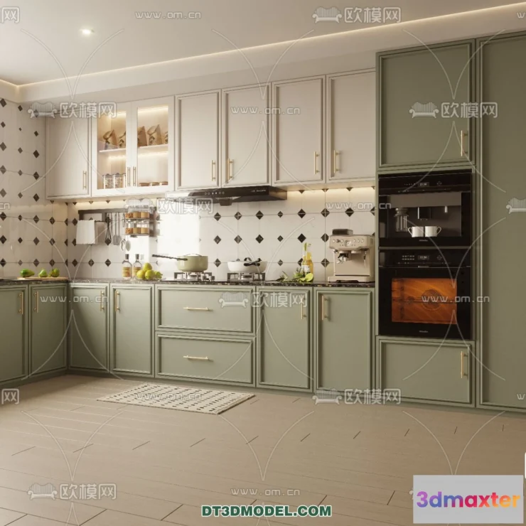 1369924 - Kitchen - France Style - Interior 3D Scene - 052 3D Max