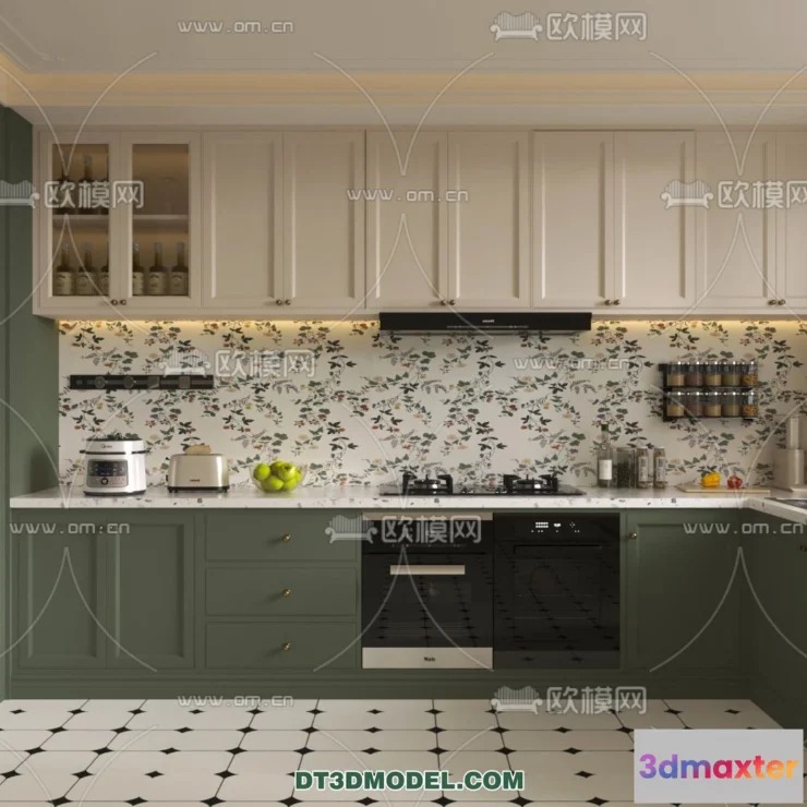 1369987 - Kitchen - France Style - Interior 3D Scene - 053 3D Max