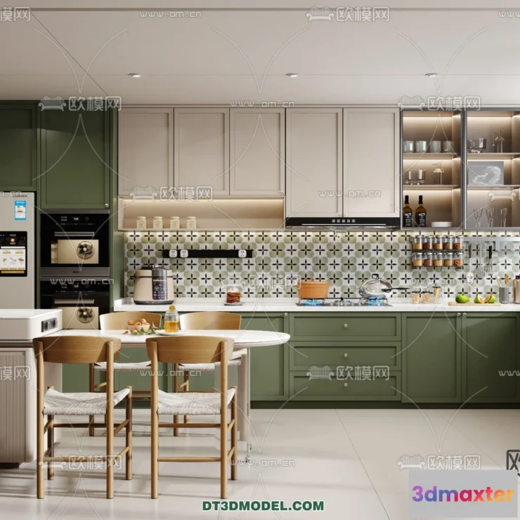 1370184 - Kitchen - France Style - Interior 3D Scene - 056 3D Max