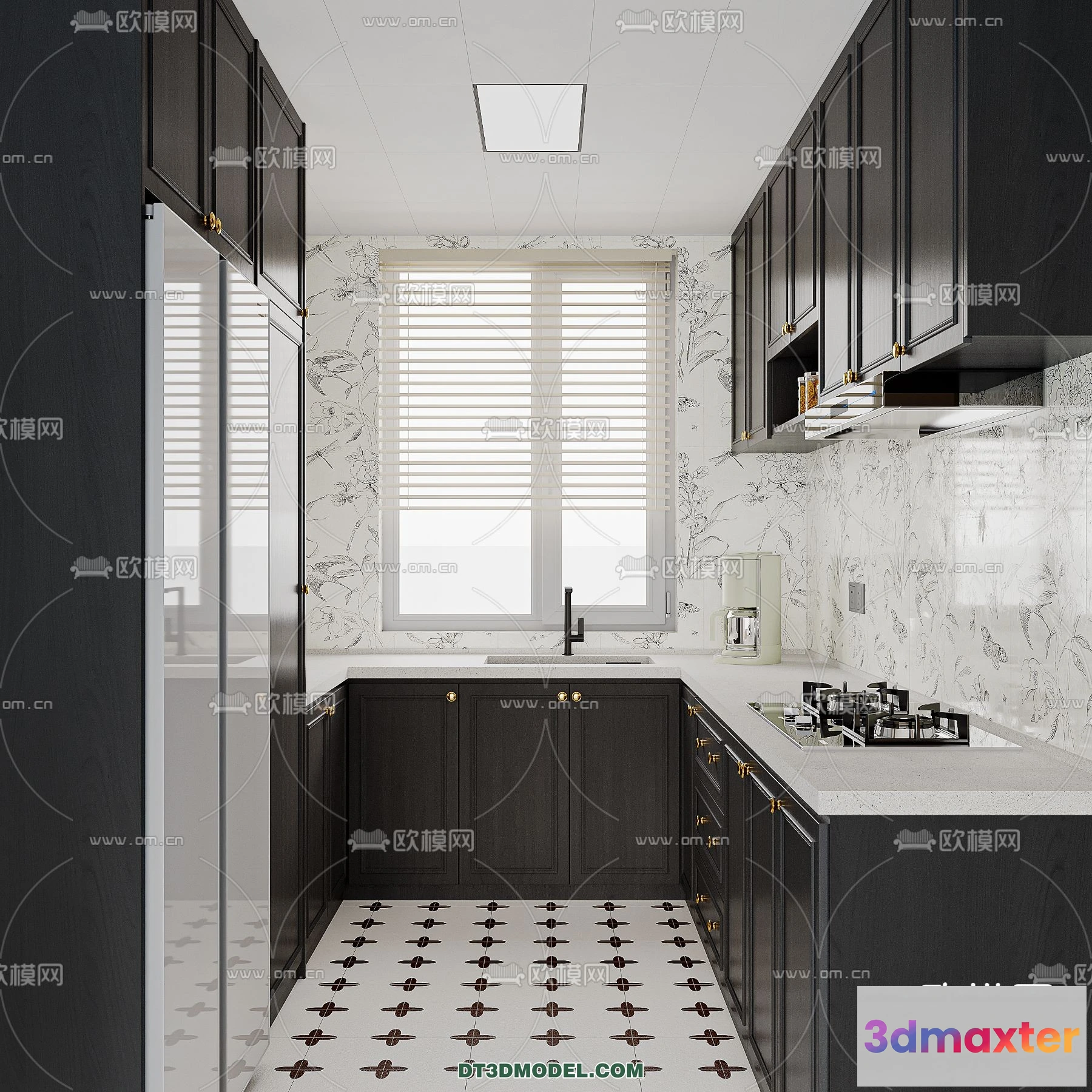 1370250 - Kitchen - France Style - Interior 3D Scene - 057 3D Max