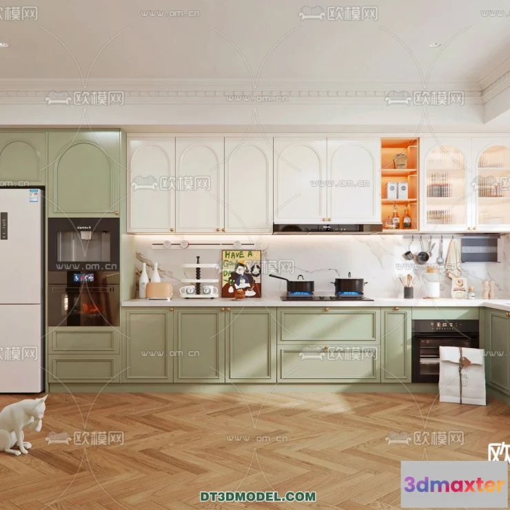 1370314 - Kitchen - France Style - Interior 3D Scene - 058 3D Max