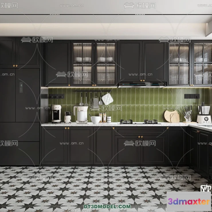 1370381 - Kitchen - France Style - Interior 3D Scene - 059 3D Max