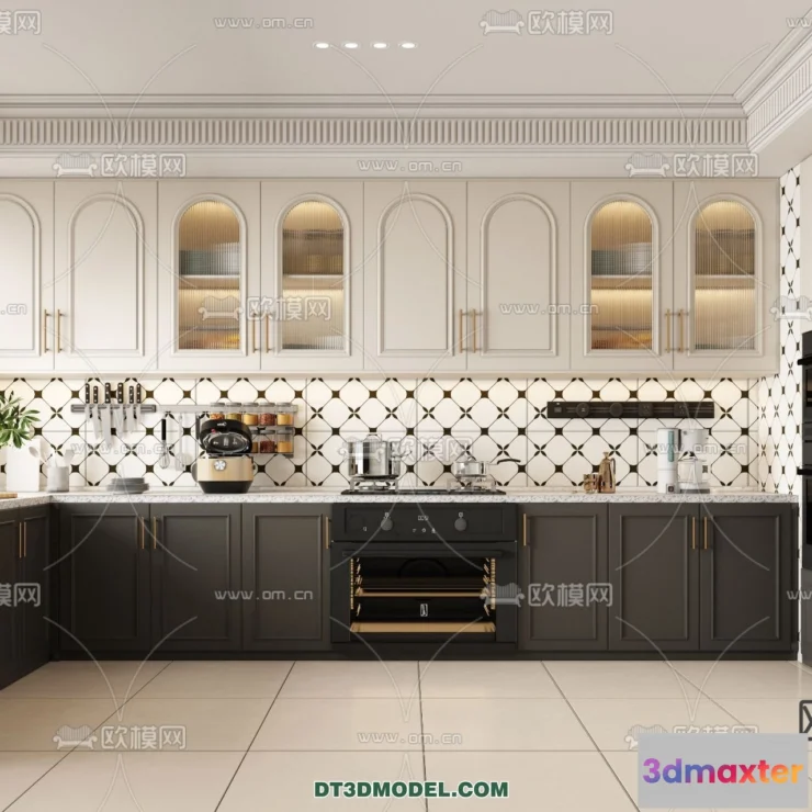 1370512 - Kitchen - France Style - Interior 3D Scene - 061 3D Max