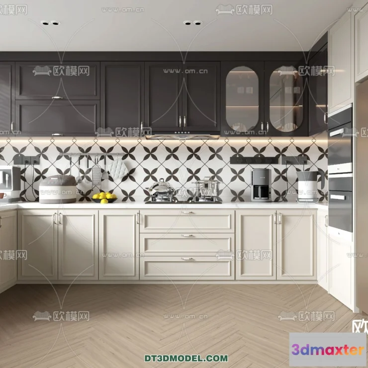 1370727 - Kitchen - France Style - Interior 3D Scene - 064 3D Max