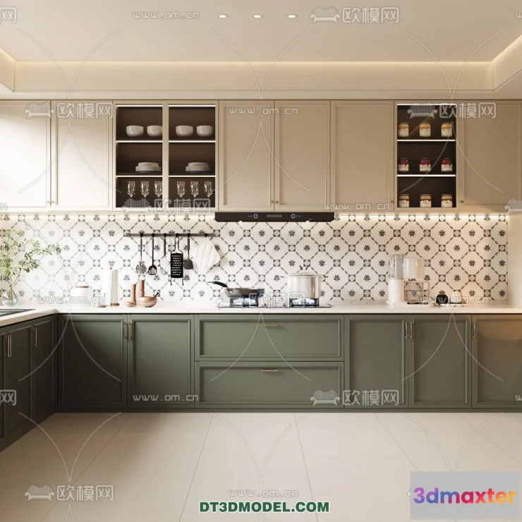 1370868 - Kitchen - France Style - Interior 3D Scene - 066 3D Max