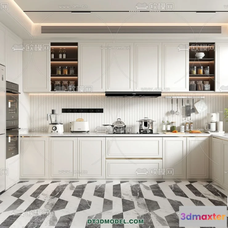 1371060 - Kitchen - France Style - Interior 3D Scene - 069 3D Max