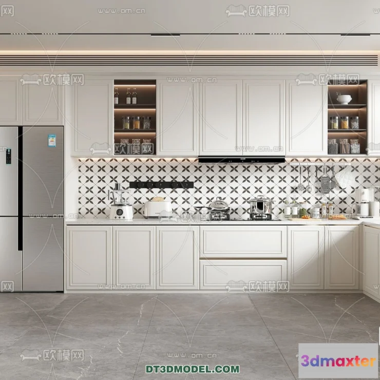 1371126 - Kitchen - France Style - Interior 3D Scene - 070 3D Max