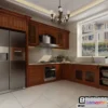 1373887 - Kitchen 3D Interior Scene Model - European Style - 031 3D Max
