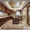 1374219 - Kitchen 3D Interior Scene Model - European Style - 036 3D Max