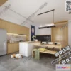 1376992 - Kitchen 3D Interior Scene - Japanese Style - 006 3D Max