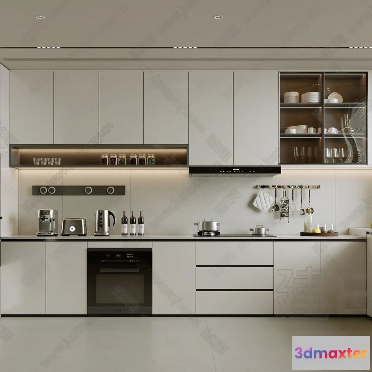 1380775 - Kitchen - 3D Models - 3D Interior Scenes - 002 3D Max