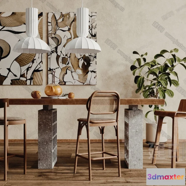 1381301 - Kitchen - 3D Models - 3D Interior Scenes - 010 3D Max