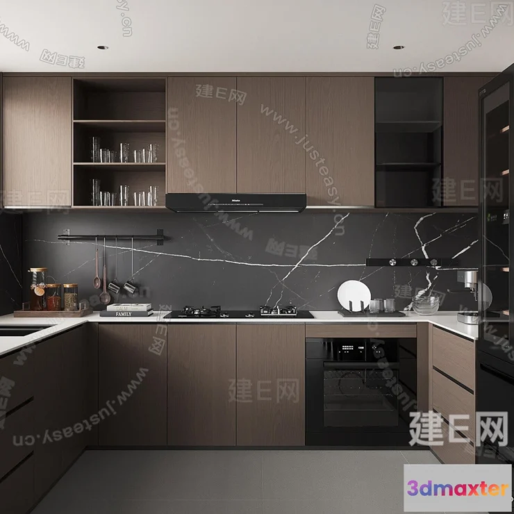 1381500 - Kitchen - 3D Models - 3D Interior Scenes - 013 3D Max