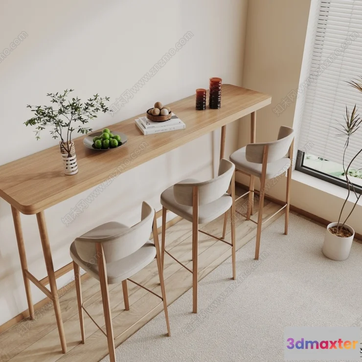 1381766 - Kitchen - 3D Models - 3D Interior Scenes - 017 3D Max