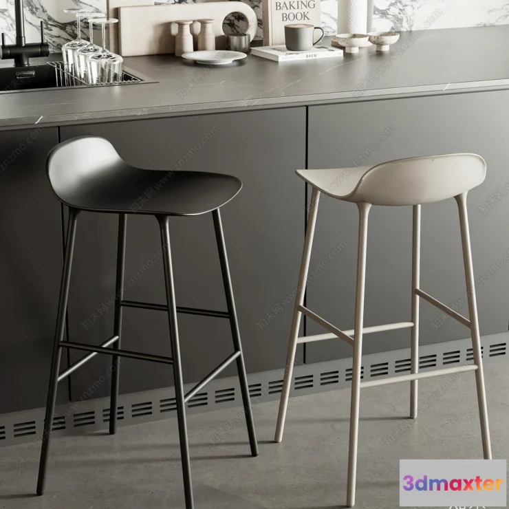 1381829 - Kitchen - 3D Models - 3D Interior Scenes - 018 3D Max